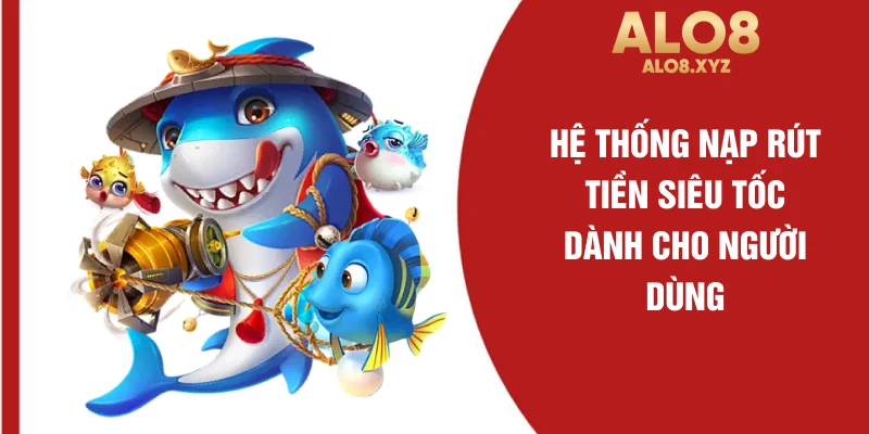 Hệ thống nạp rút tiền siêu tốc dành cho người dùng